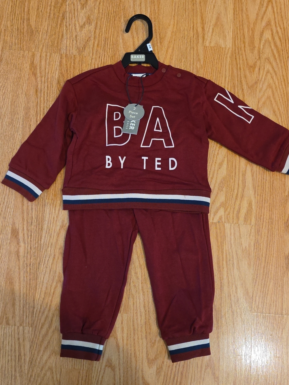 Ted Baker 'BAKER By TED' Burgundy Two-Piece Set